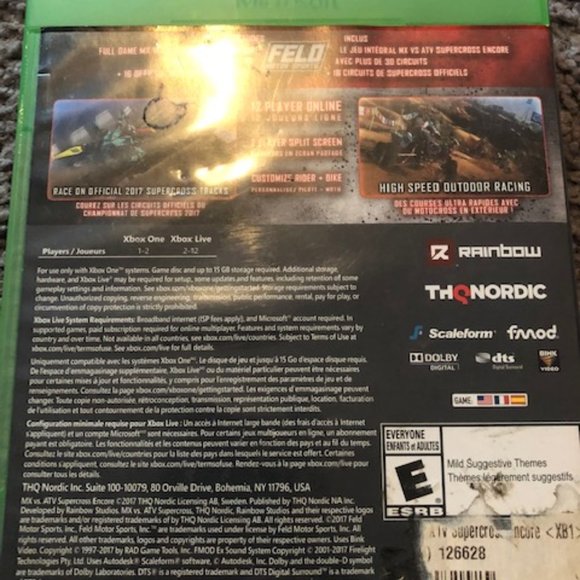 MXvsATV supercross encore XBOX ONE game WITH DISC - Picture 2 of 3